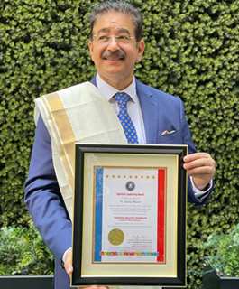 Indian Cultural Icon Sandeep Marwah Receives LOTUS OF WORLD PEACE Honor In The USA