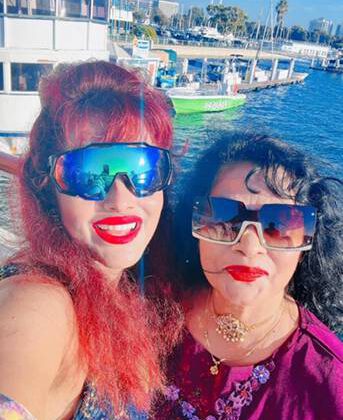 Angel Tetarbe With Mom In Cruise Party In Los Angeles