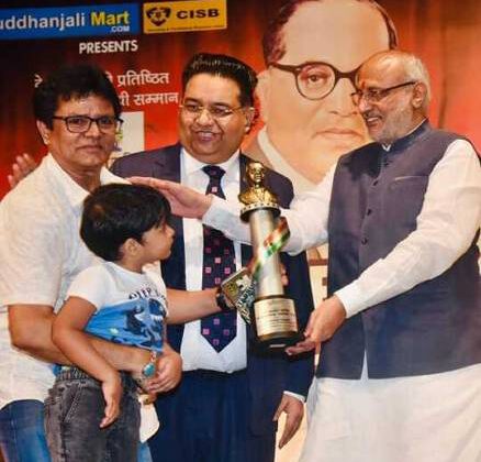 Governor Of Maharashtra  Presented The Bharat Ratna Dr. Babasaheb Ambedkar Awards 2024. Best Bollywood Activist To ASHFAQUE KHOPEKAR