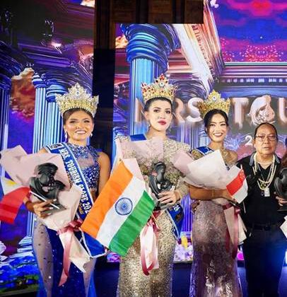 4 Titles Winner  Mrs Almas Anfar Kathuria Mrs Tourism International 2024 Thailand Representing India